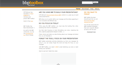 Desktop Screenshot of bbptoolbox.com